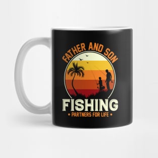 Father And Son Fishing Partners For Life Mug